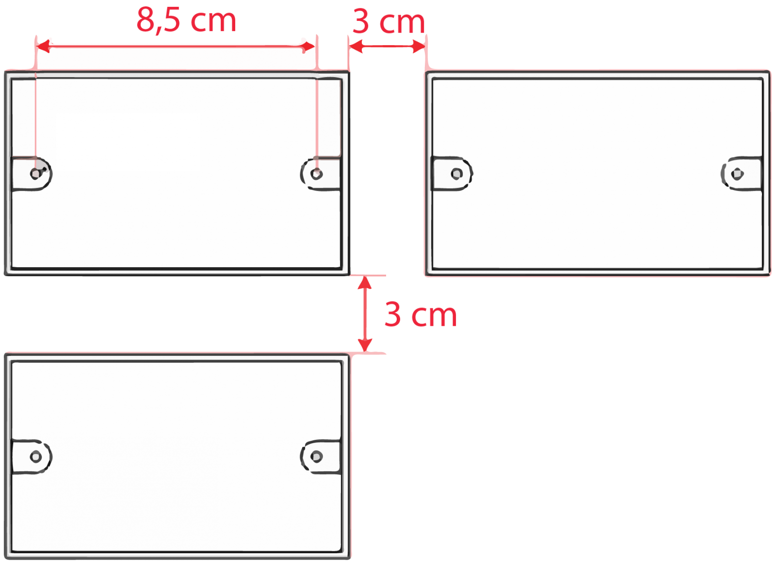 Lưu ý: Kích thước đế âm tường khi lắp đặt công tắc Lumi