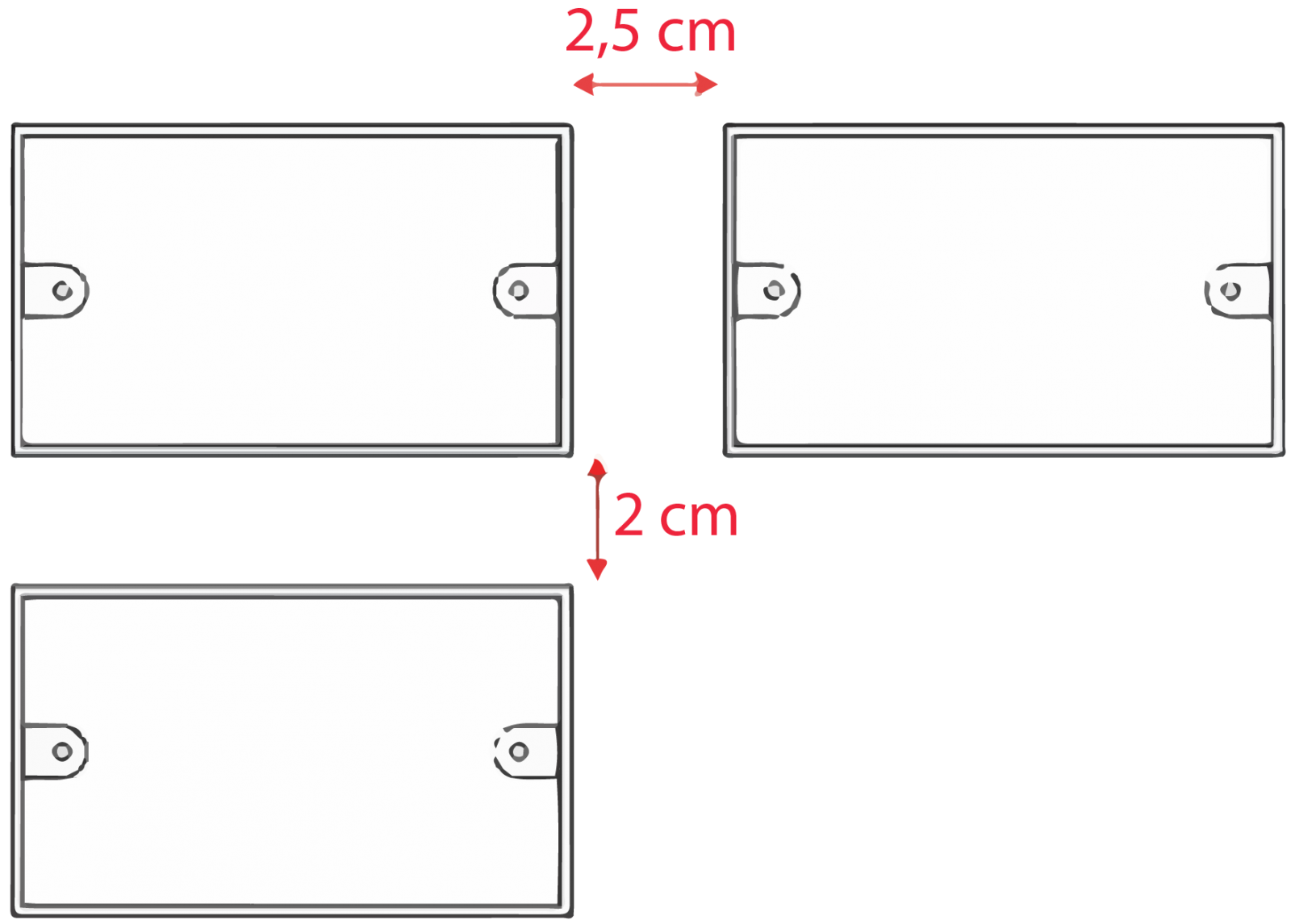 Lưu ý: Kích thước đế âm tường khi lắp đặt công tắc Lumi